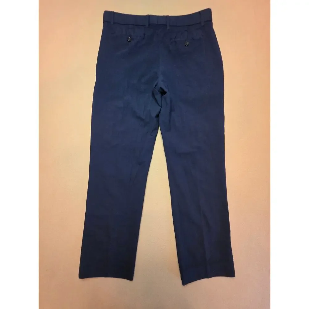Banana Republic Slim Fit Marzotto Italian Wool Dress Pants Navy Blue Sz 34x32
